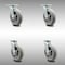 Service Caster 8 Inch SS Thermoplastic Rubber Caster Set with Roller Bearing and Swivel Lock SCC-SS30S820-TPRRD-BSL-4 - alternate 1